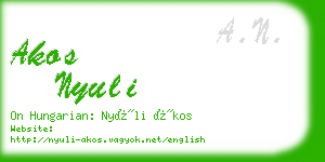 akos nyuli business card